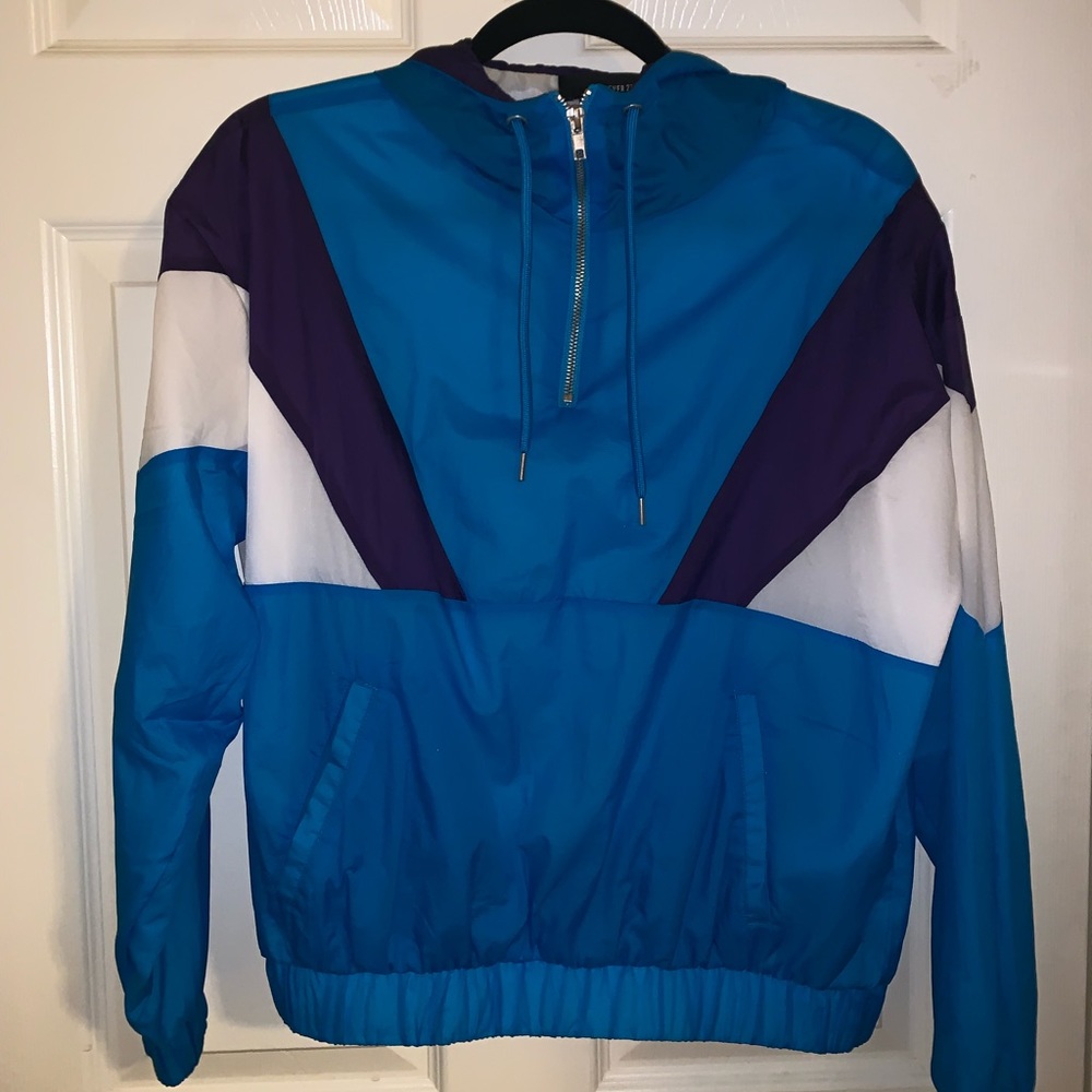 Forever 21 Neon Windbreaker pullover